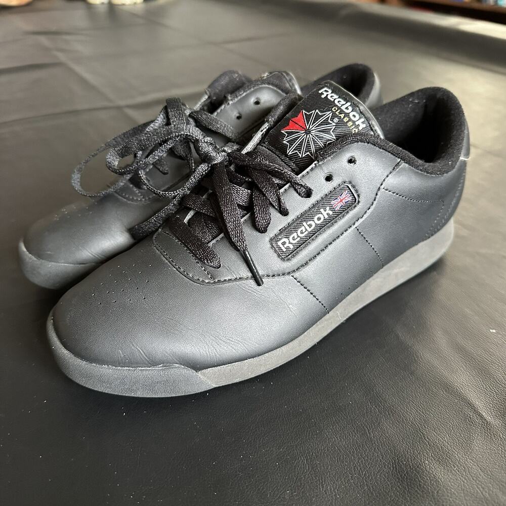 Reebok Classics Women's 10 Black Walking Casual Shoes Lace Up - BP